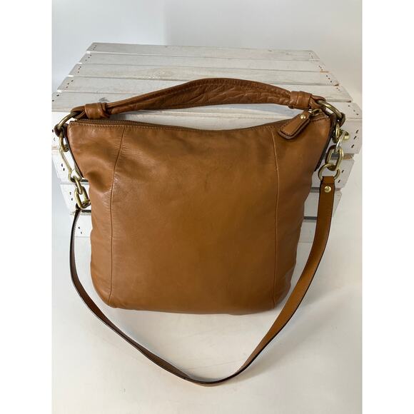 COACH 14783 LARGE BROWN SMOOTH LEATHER HANDBAG, SHOULDER BAG - Picture 4 of 16